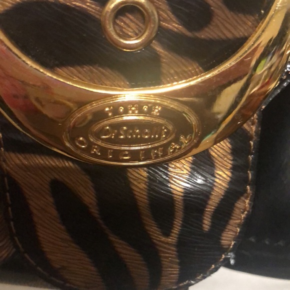 DR. SCHOLL’S FEEL CRAZY GOOD black & gold summer sandals w/ gold strap. Size 10 - Picture 8 of 12